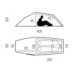 Abisko Shape 2 Four-Season Tunnel Tent - Fjällräven
